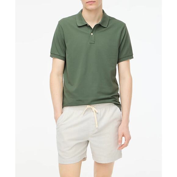 NWT J.Crew Flex Pique Polo Shirt Vintage Laurel Size Medium - Picture 1 of 5